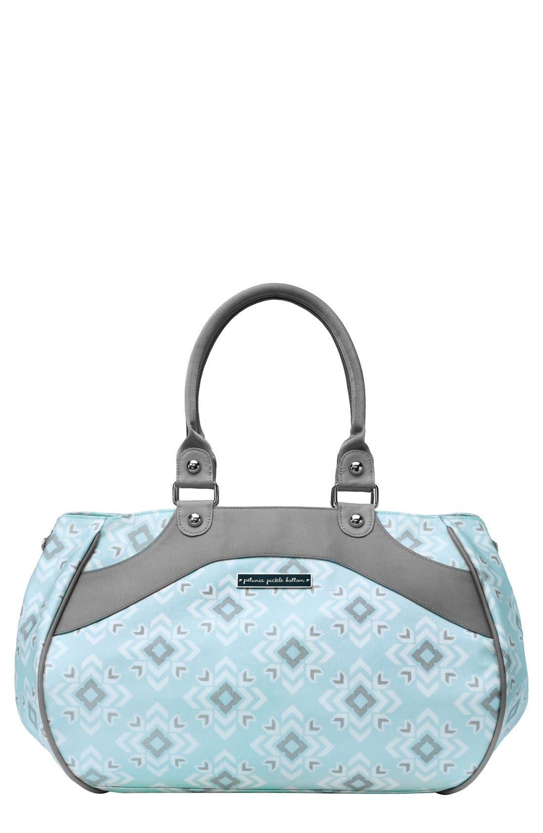 Petunia Pickle Bottom 'Wistful Weekend' Glazed Cotton Diaper Bag, Main, color, 