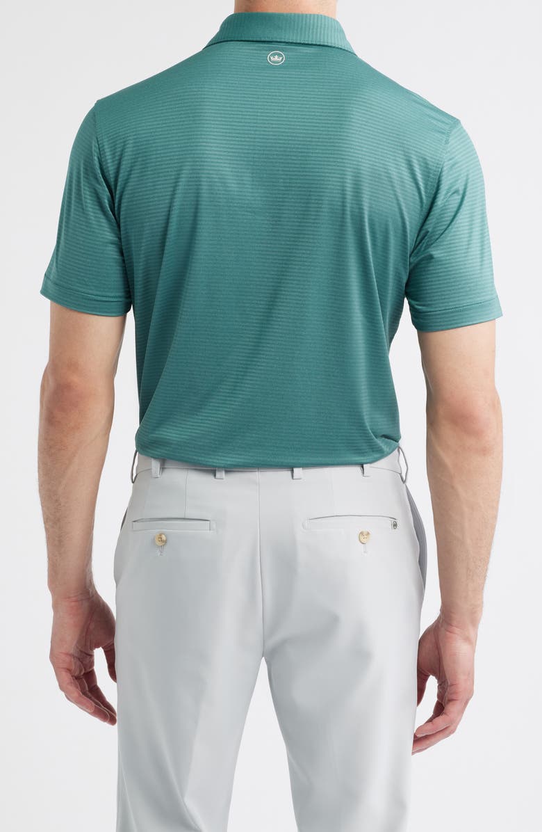 Peter Millar Crown Crafted Stripe Performance Jersey Polo, Alternate, color, Sherwood