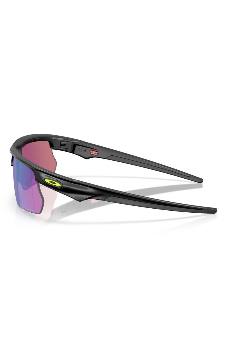 Oakley Bisphera 68mm Prizm<sup>™</sup> Gradient Oversize Rectangular Sunglasses, Alternate, color, Matte Black / Prizm Road Jade