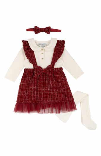 Boucle Jumper, Bodysuit, Tights & Headband Set