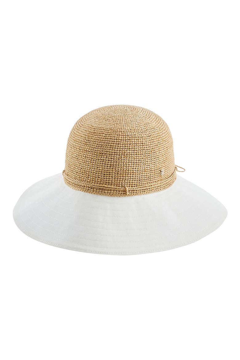 Kalola Foldable Raffia Hat, Main, color, NATURAL/ OFF WHITE