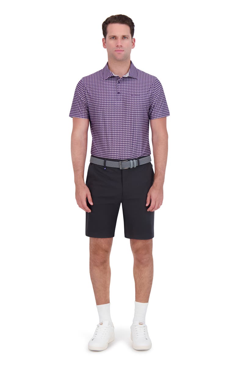 Ben Sherman Optic Geo Tech Jersey Golf Polo, Alternate, color, Purple