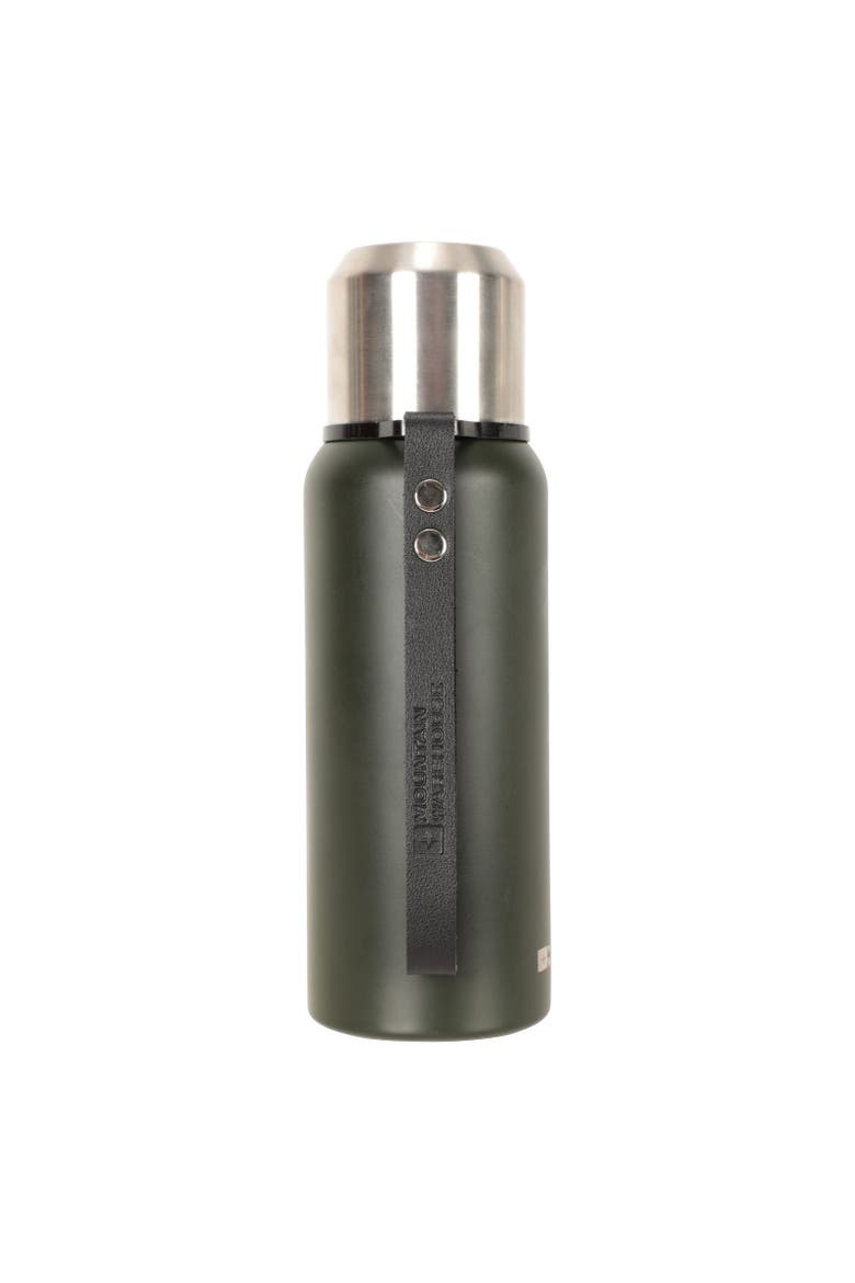 Matte Double-Walled 16.9floz Flask, Alternate, color, Khaki Green