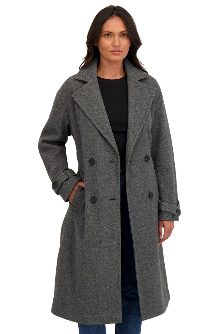 Wool Oversize Trench Coat, Alternate, color, CHARCOAL