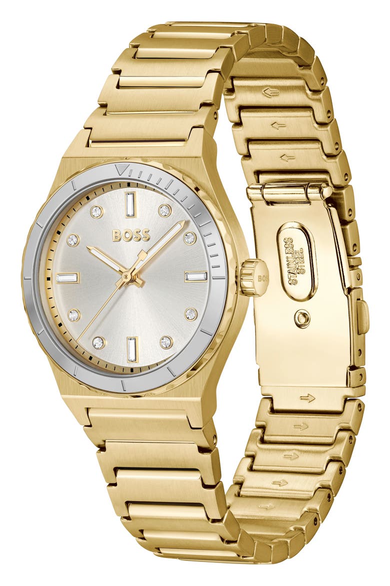 Candor Bracelet Watch, 32mm, Alternate, color, SILVER WHITE