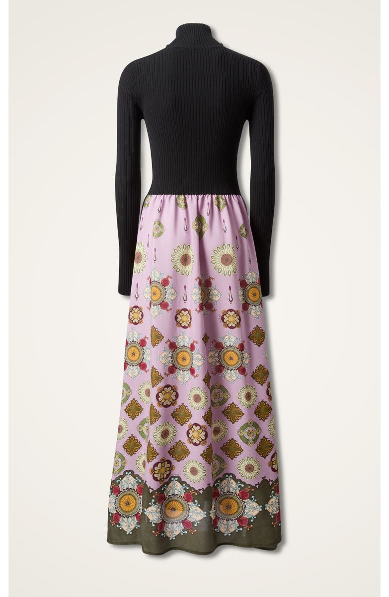 La DoubleJ Lunaria Foulard Dress, Alternate, color, Nucleus Black