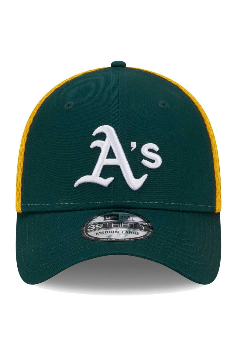 Men's New Era Green Oakland Athletics Team Neo 39THIRTY Flex Hat, Alternate, color, Green