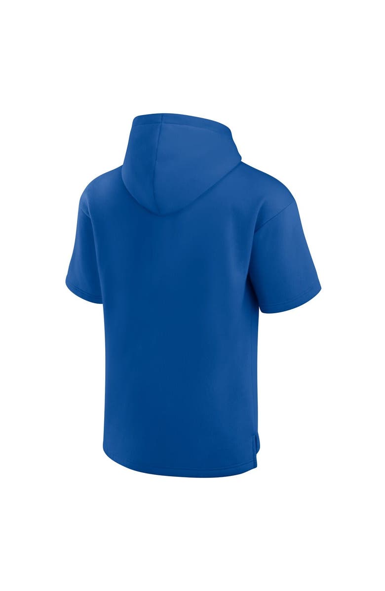 FANATICS Men's Fanatics Blue New York Rangers Elements Ready Short Sleeve Pullover Hoodie, Alternate, color, Blue