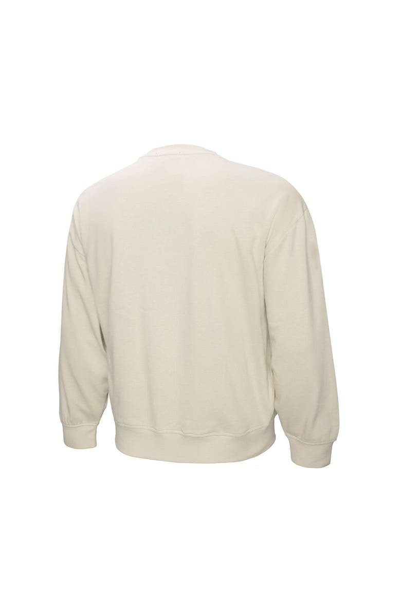Women's Mitchell & Ness Cream Boston Celtics Oversprayed Pullover Sweatshirt, Alternate, color, Cream