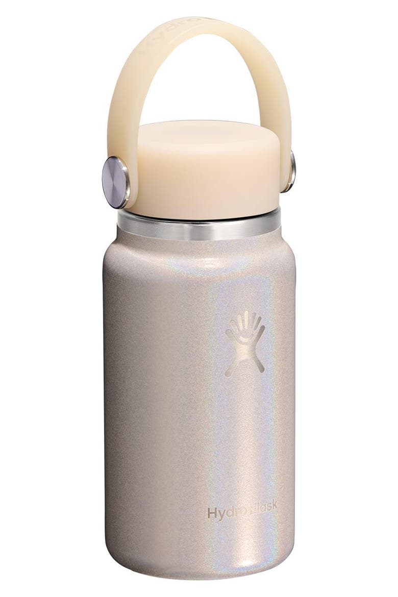 6.7-Ounce Micro Hydro Water Bottle, Alternate, color, GLIMMER CREAM