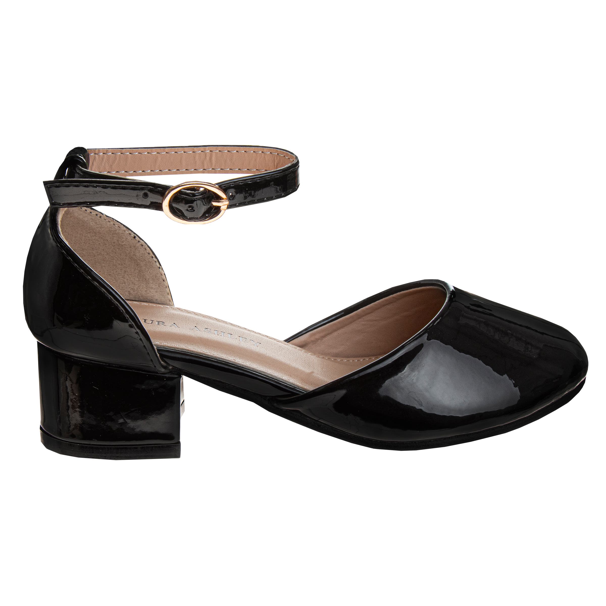 Laura Ashley Low Heeled Dress Shoes, Alternate, color, Black Patent