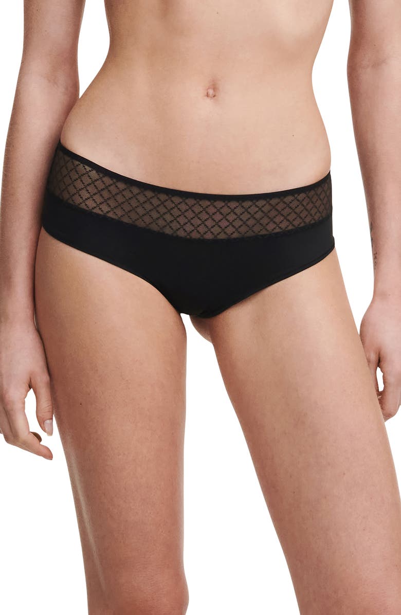 Chantelle Lingerie Norah Chic Hipster Briefs, Main, color, Black