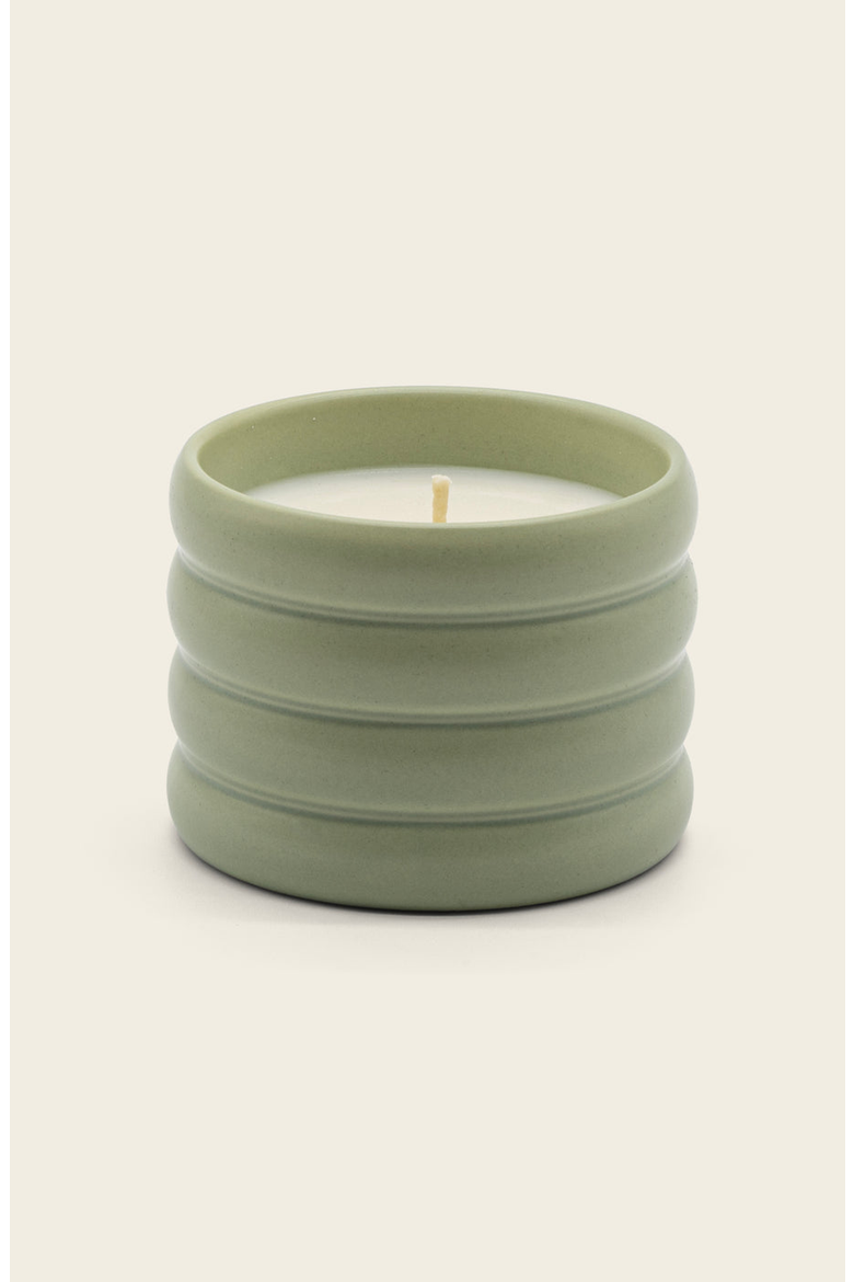 Ceramic Candle & Wick Trimmer Set, Main, color, Matcha Bloom