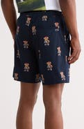 DENIM AND FLOWER Americana Cotton Drawstring Shorts