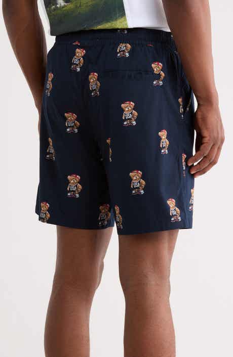 DENIM AND FLOWER Americana Cotton Drawstring Shorts