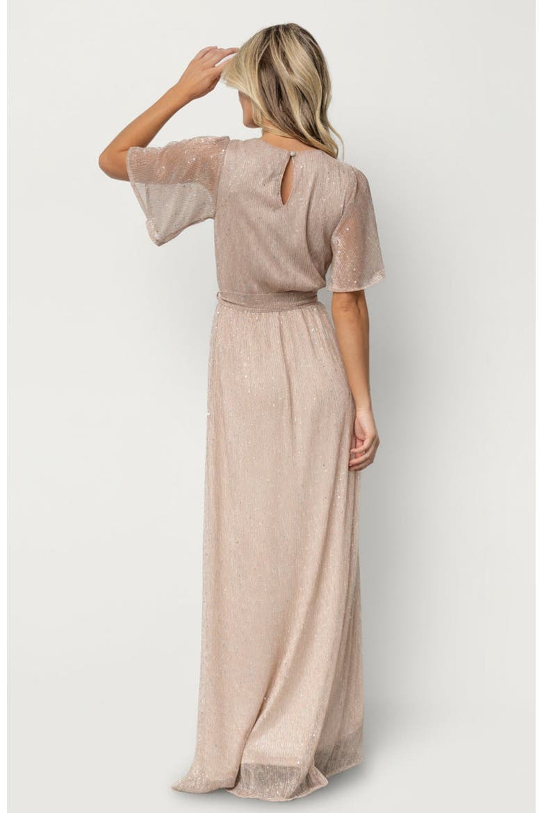 Grace Sparkle Gown, Alternate, color, Champagne