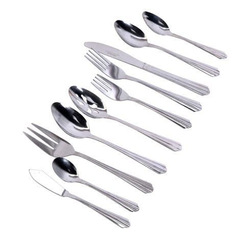 Classic Canberra 45 Piece Stainless Steel Flatware Set