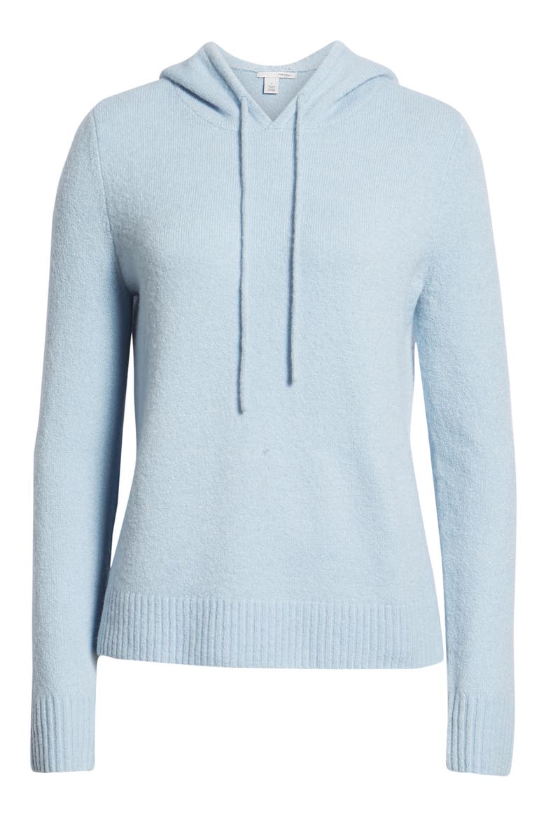 Hoodie Sweater, Alternate, color, BLUE FOG