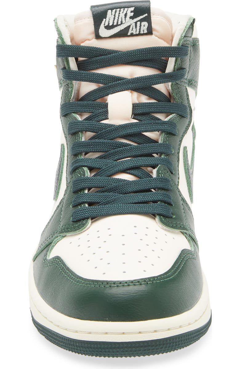 Jordan Air Jordan 1 Retro High Basketball Sneaker, Alternate, color, Pale Ivory/ Green/ Fir/ Milk
