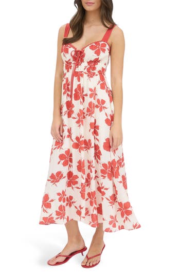 BLU PEPPER BLU PEPPER FLORAL MIDI SUNDRESS