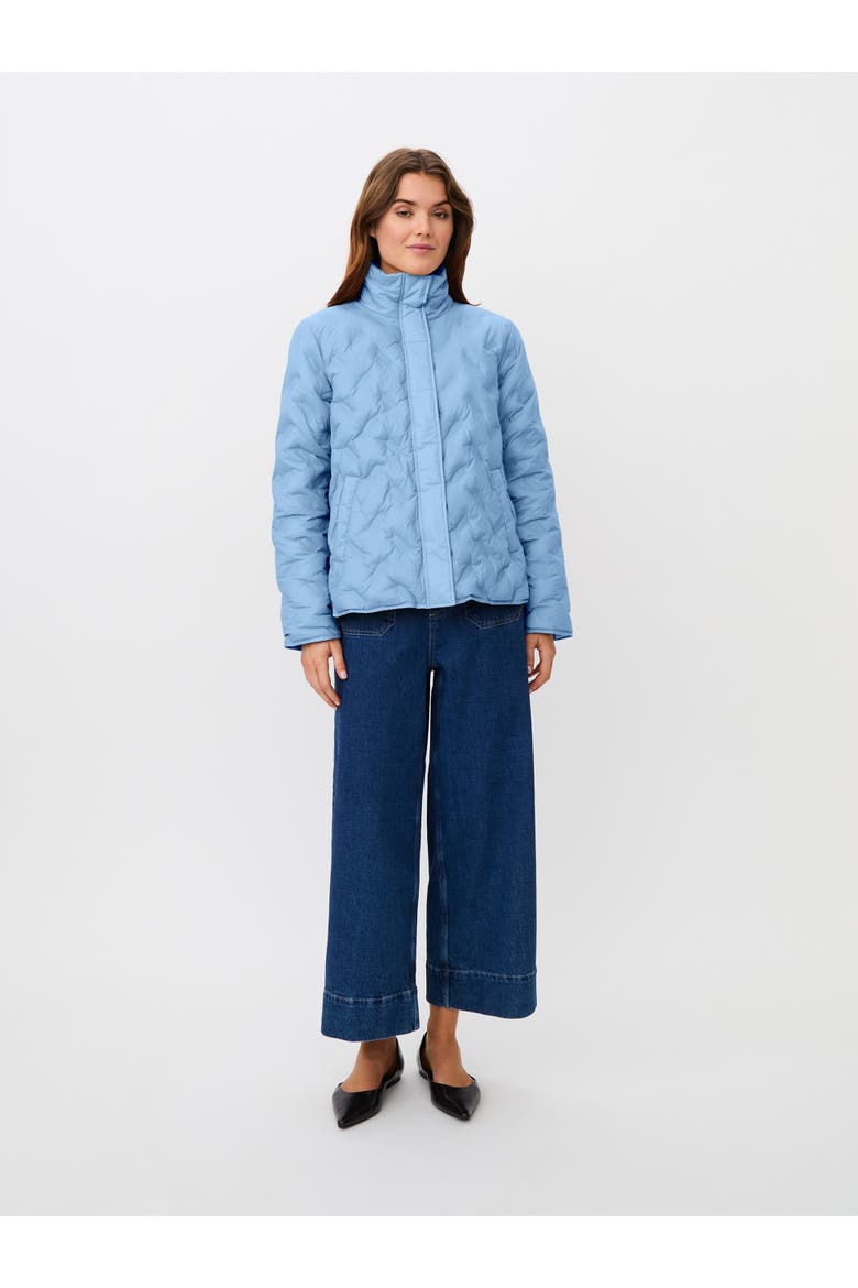 Quilted Puffer Coat, Alternate, color, Powder Blue