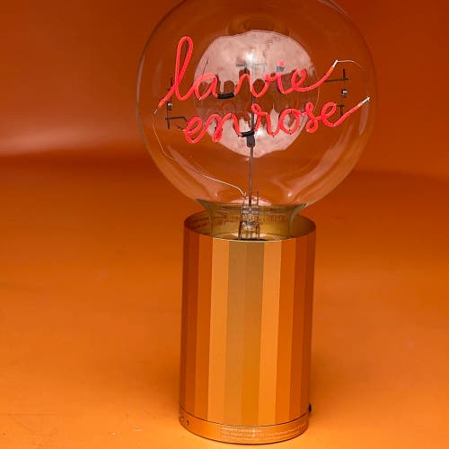 Mitb Rose Portable Table Lamp In Blue