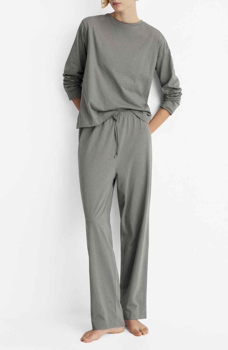MANGO Cotton Pajamas, Main, color, 