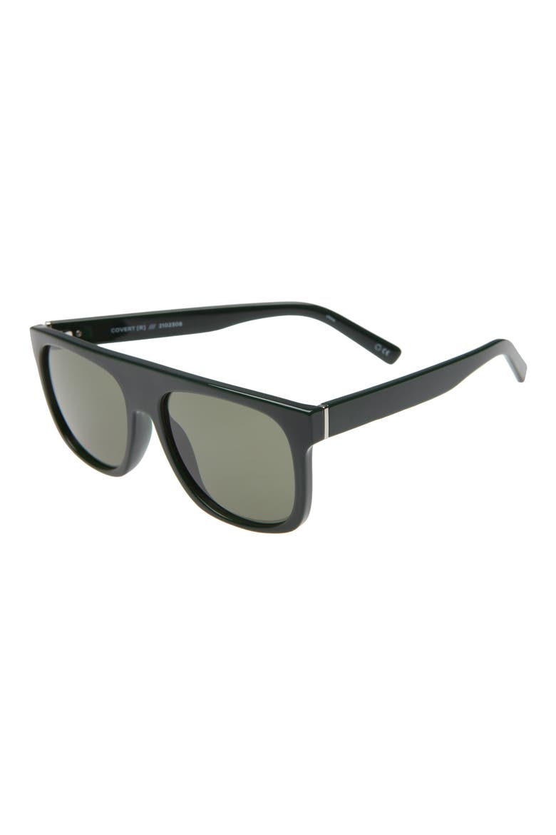 Covert Modern 56mm Flat Top Sunglasses, Alternate, color, KHAKI/ KHAKI MONO