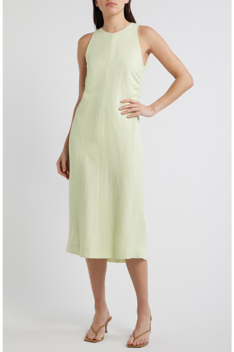 Sleeveless Midi Dress, Main, color, CUCUMBER