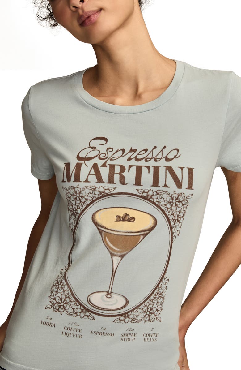 Lucky Brand Espresso Martini Cotton Graphic T-Shirt, Alternate, color, Winter Sky
