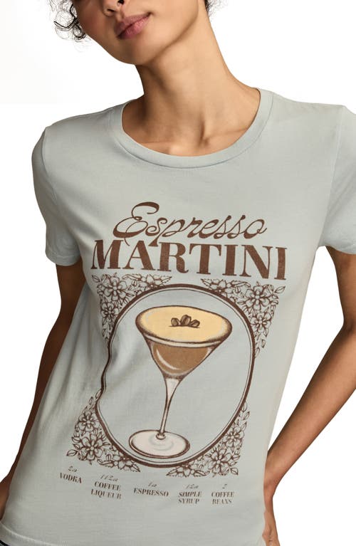 Lucky Brand Women's Espresso Martini Classic Crew Neck T-shirt In Green