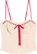 Reformation Andrea Polka Dot Top