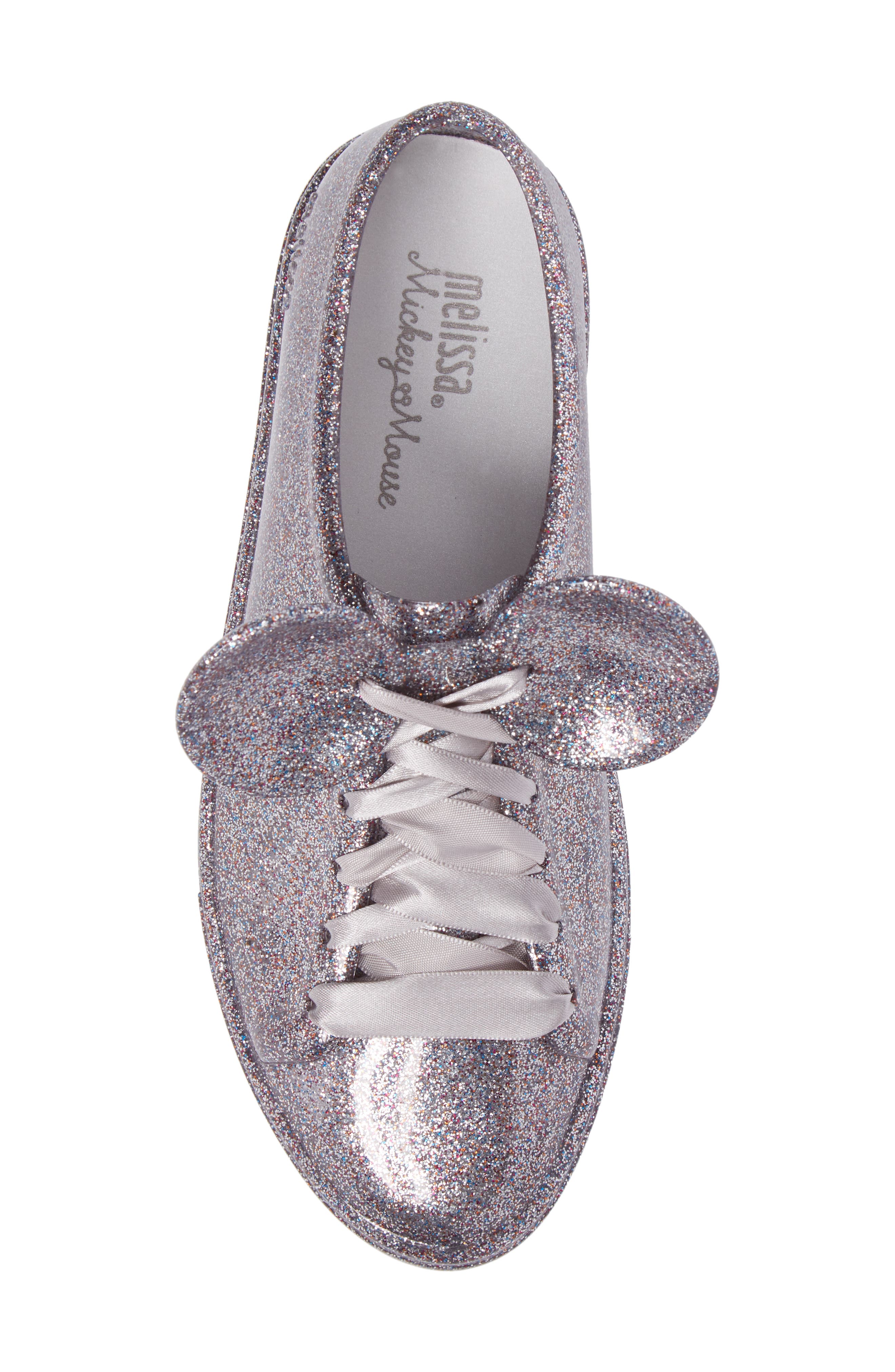 Be Disney Mouse Ear Sneaker, Alternate, color, SILVER CLOUD GLITTER