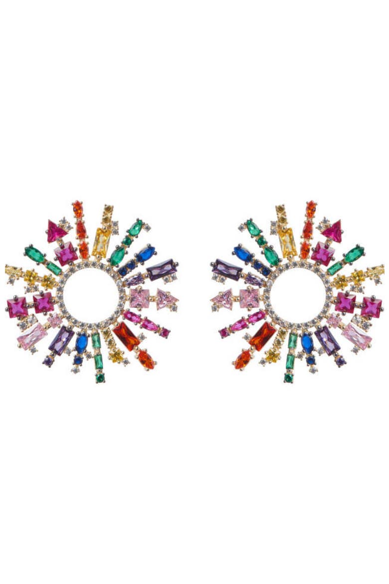 Margaret Earring, Main, color, Rainbow/Gold