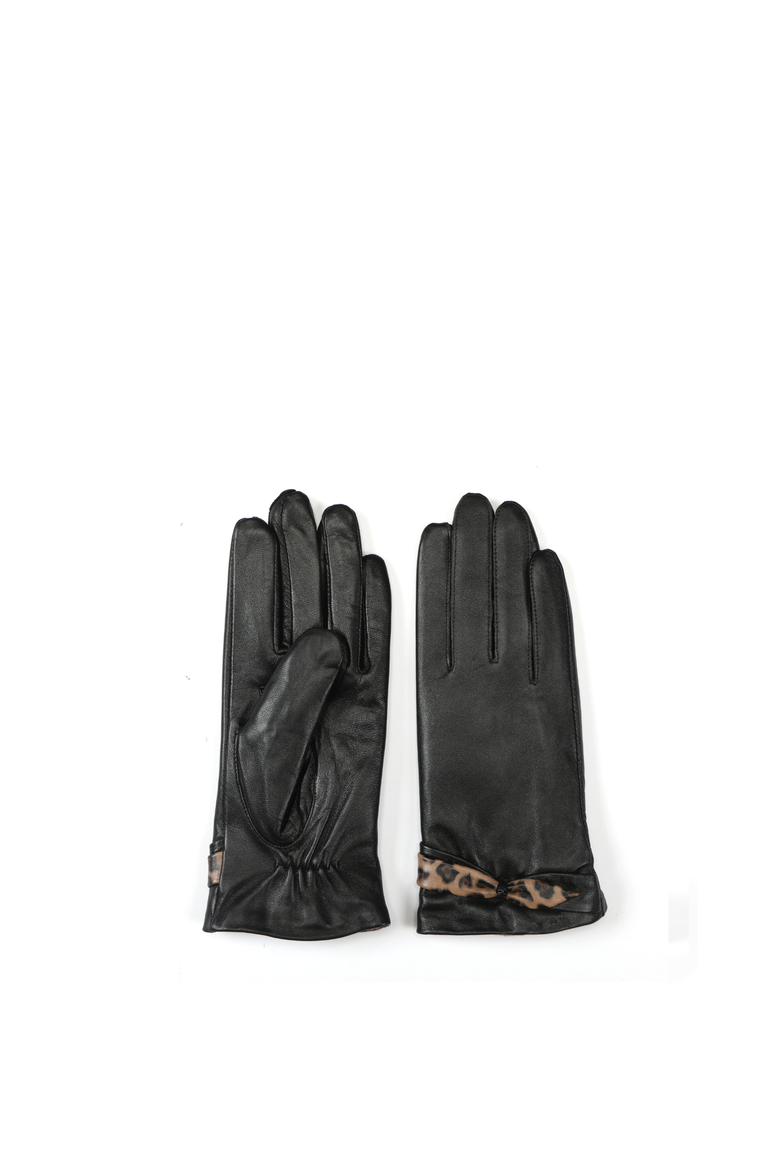 Elora Leather Gloves, Main, color, Black