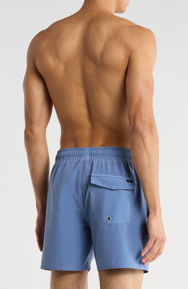 RVCA Pigment-Dyed Elastic Waist Shorts, Alternate, color, Carolina Blue