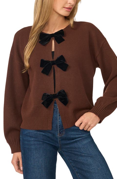 Bow Accent Cardigan