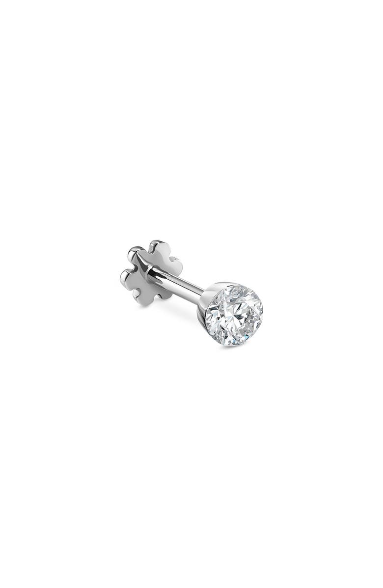 MARIA TASH Invisible Set Diamond Threaded Stud Earring, Main, color, 