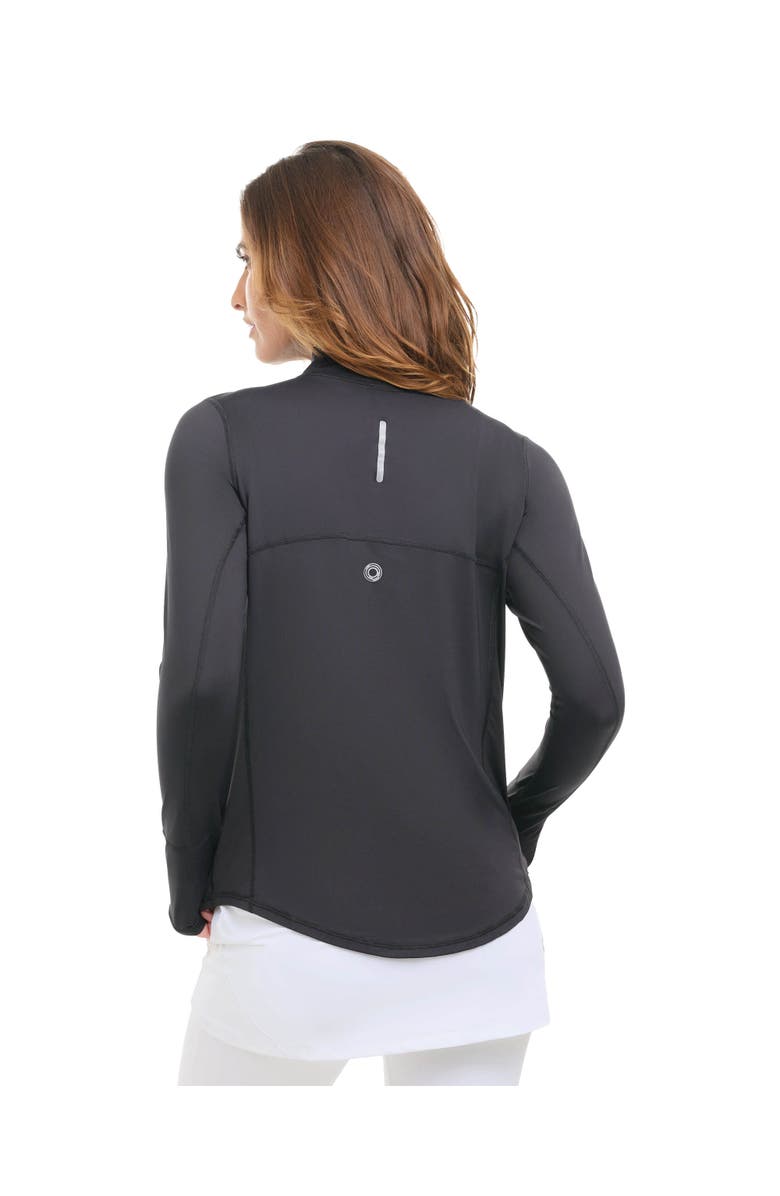 BloqUV Women's Mock Zip Top Relaxed, Alternate, color, Black