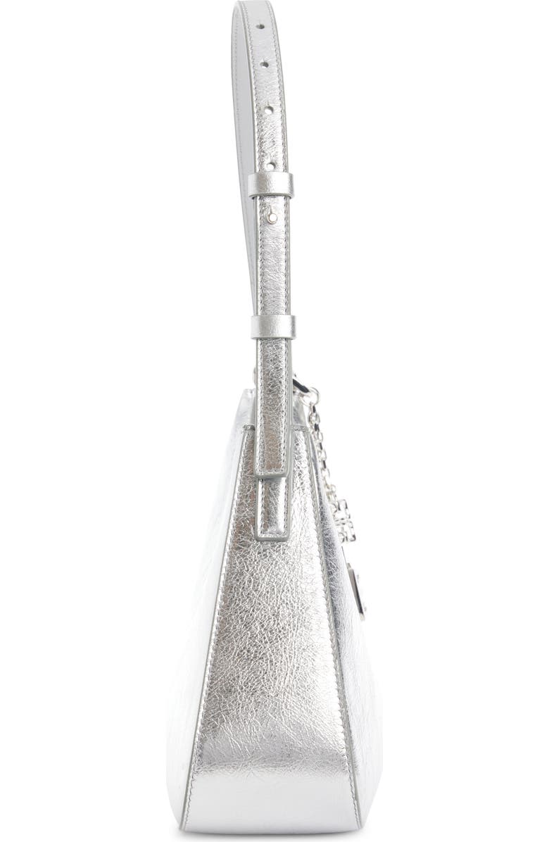 Givenchy Small Lucky Lock Laminated Leather Shoulder Bag, Alternate, color,