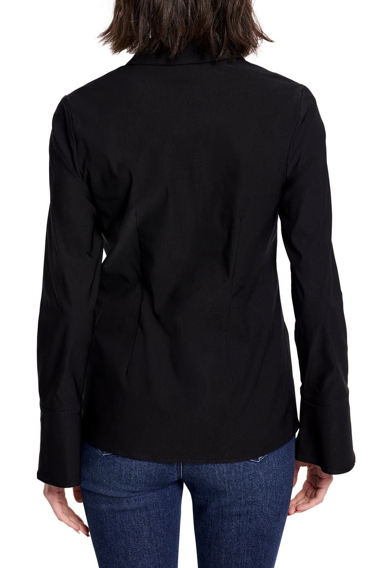 Wonderstretch Twist Front Top, Alternate, color, BLACK ONYX