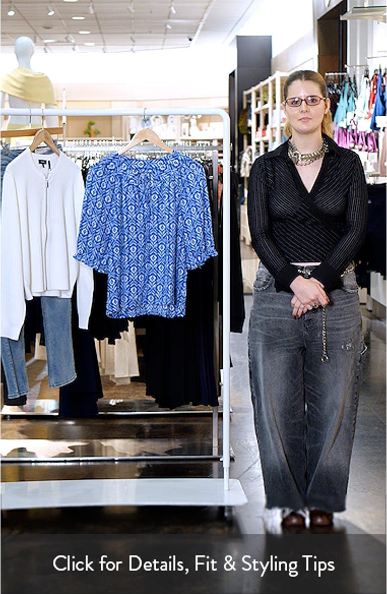 Belina Floral Three-Quarter Sleeve Top, sales video thumbnail