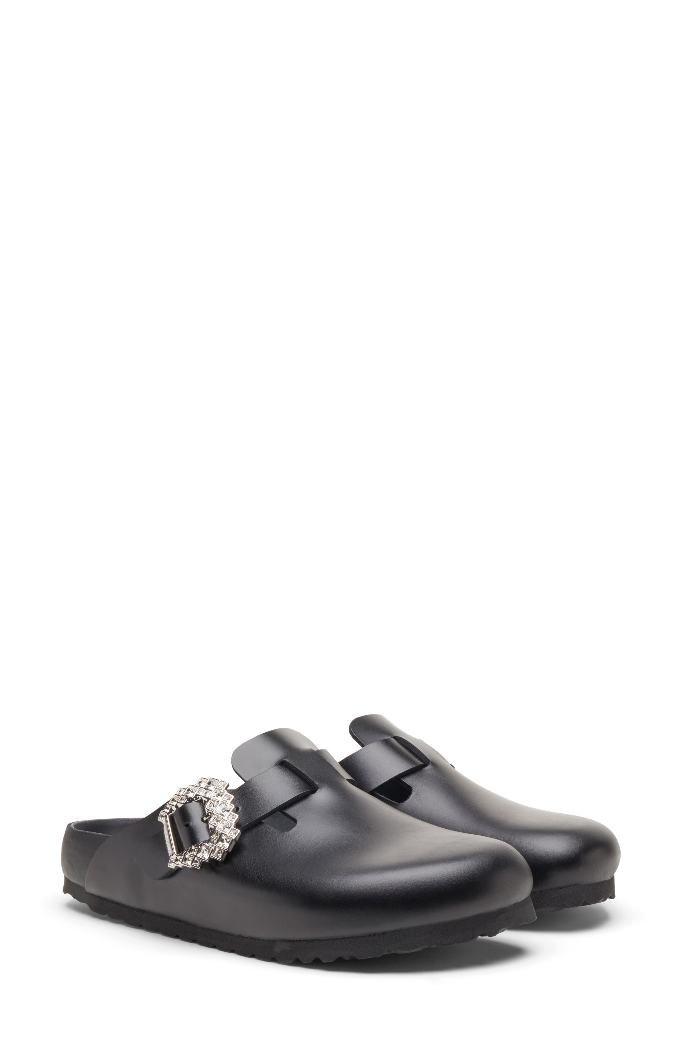 BIRKENSTOCK X MANOLO Blahnik Boston Crystal Buckle Clog, Alternate, color, 