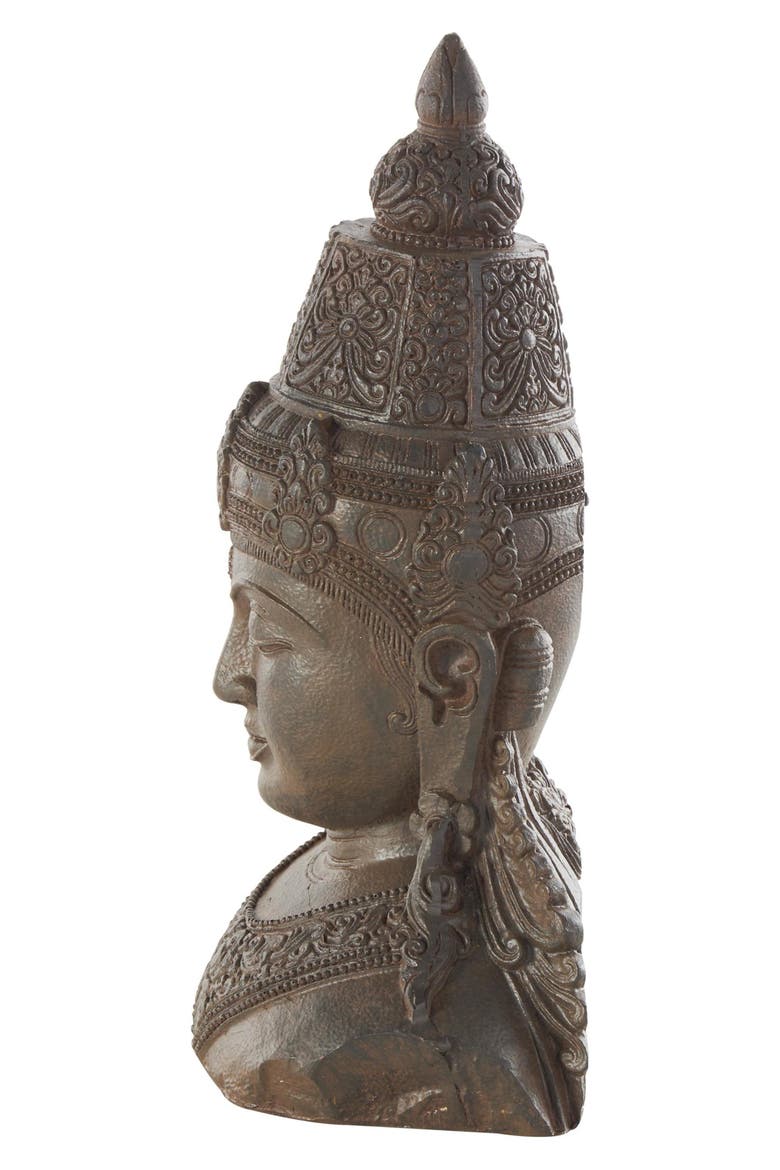 Buddha Resin Bookends, Alternate, color, BRONZE