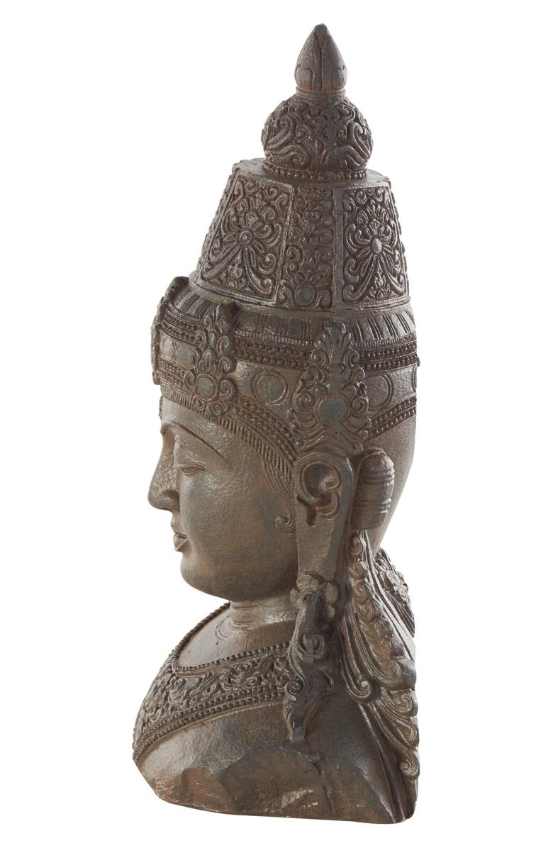 WILLOW ROW Buddha Resin Bookends, Alternate, color, Bronze