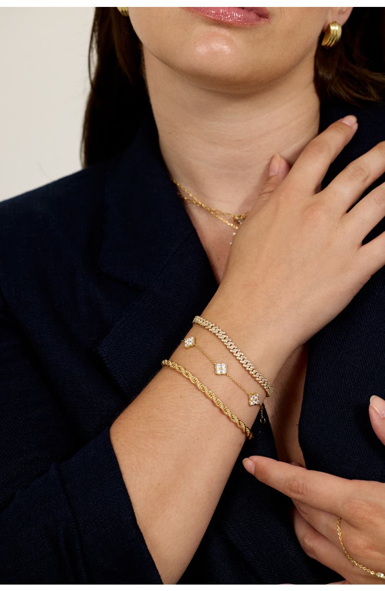 Electric Picks Harper Gold Filled Rope Chain Bracelet, Alternate, color, Gold