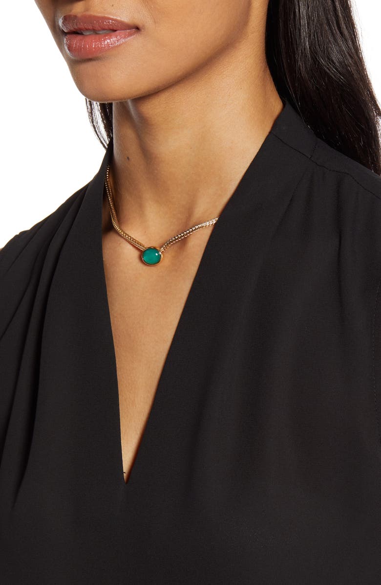 Halogen<sup>®</sup> V-Neck Blouse, Alternate, color, 