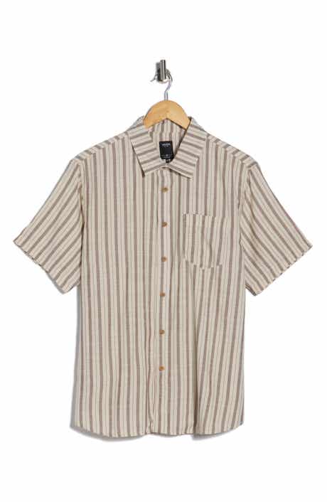 Union Venice Yarn Dyed Slub Short Sleeve Button-Up Shirt