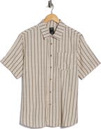 Union Venice Yarn Dyed Slub Short Sleeve Button-Up Shirt