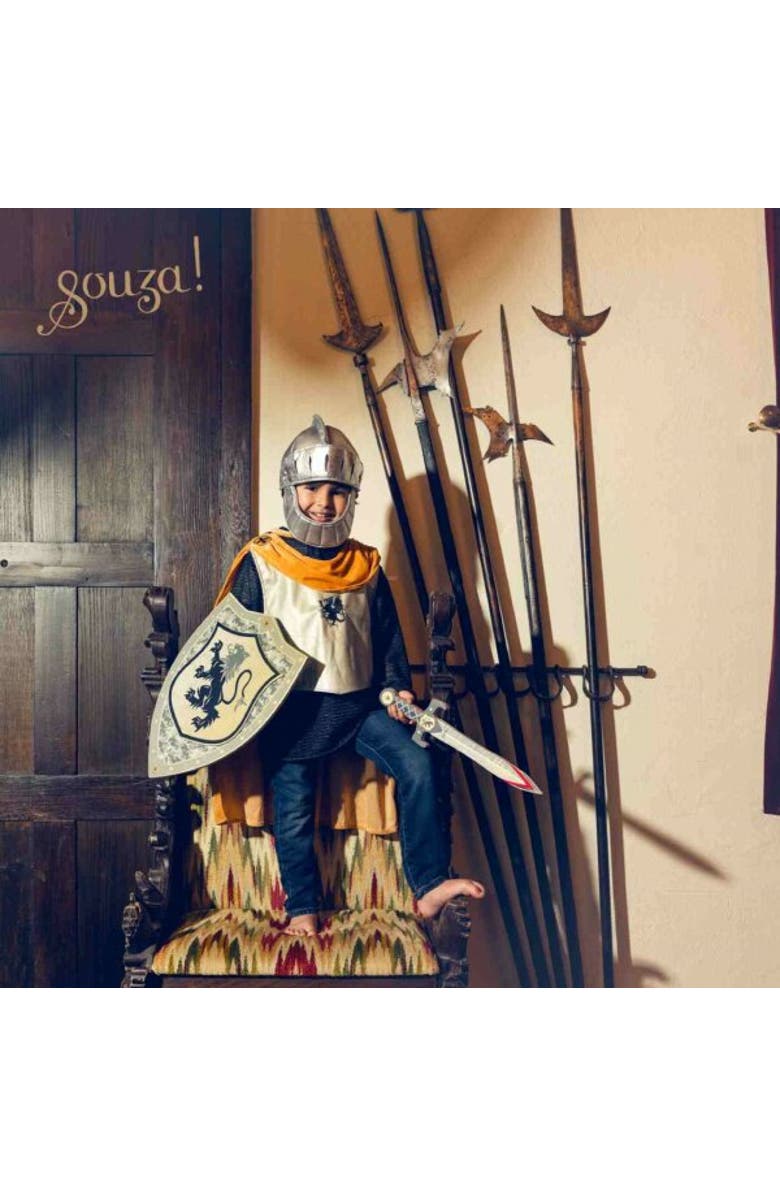 Souza Ramon Knight Helmet Costume Accessory, Alternate, color, Silver